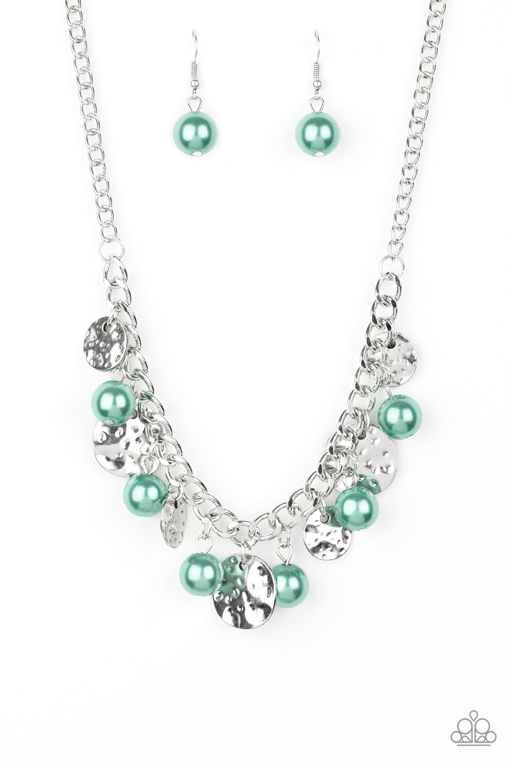 Seaside Sophistication - Green Paparazzi Necklace (PZ-621)