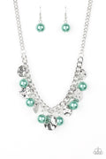 Seaside Sophistication - Green Paparazzi Necklace (PZ-621)