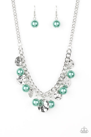 Seaside Sophistication - Green Paparazzi Necklace (PZ-621)
