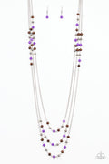 Paparazzi Long Necklace - Seasonal Sensation - Purple (PZ-566)