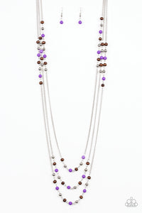Paparazzi Long Necklace - Seasonal Sensation - Purple (PZ-566)