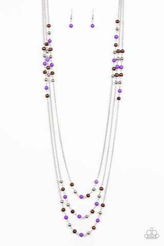 Paparazzi Long Necklace - Seasonal Sensation - Purple (PZ-566)