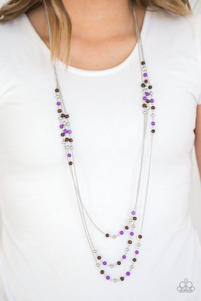 Paparazzi Long Necklace - Seasonal Sensation - Purple (PZ-566)
