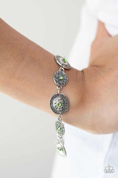 Secret Garden Glamour - Green Paparazzi Bracelet