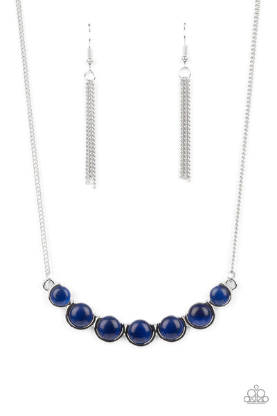 Serenely Scalloped - Blue Paparazzi Necklace