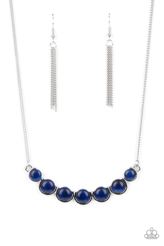 Serenely Scalloped - Blue Paparazzi Necklace
