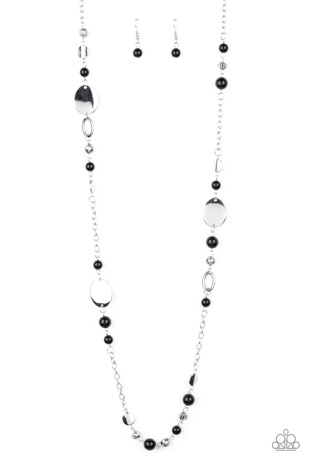 Paparazzi Necklace -Serenely Springtime - Black (PZ-773)