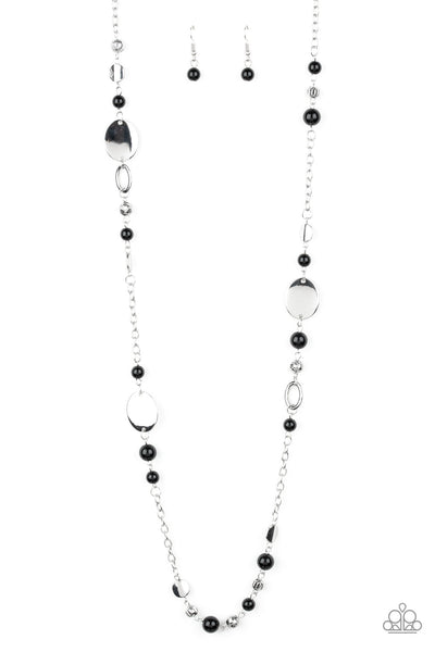 Paparazzi Necklace -Serenely Springtime - Black (#773)