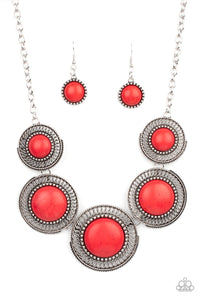 She Went West - Red Paparazzi Necklace (#4315)