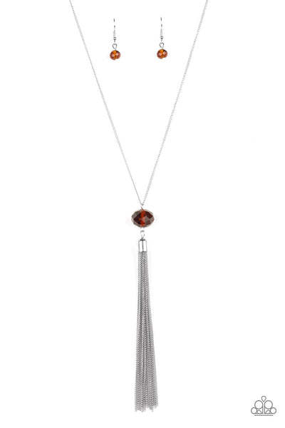 Socialite of the Season - Brown Paparazzi Necklace (#1732)