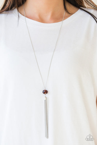 Socialite of the Season - Brown Paparazzi Necklace (#1732)