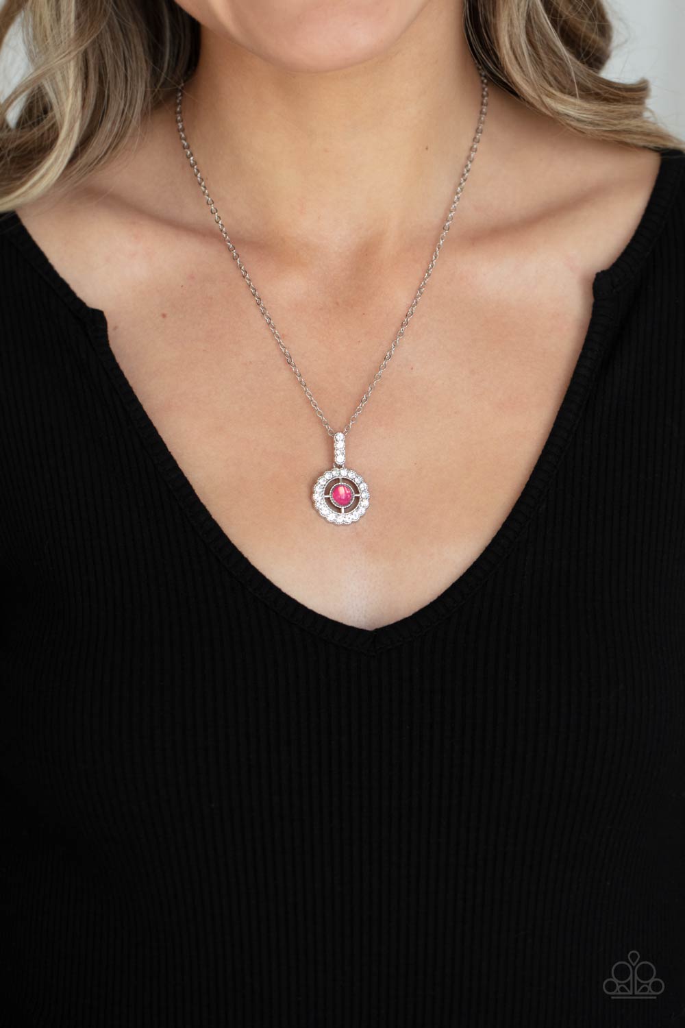 Springtime Twinkle - Pink Paparazzi Necklace