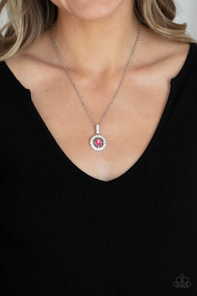 Springtime Twinkle - Pink Paparazzi Necklace