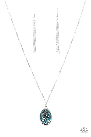 Star-Crossed Stargazer - Blue-Paparazzi Necklace (#1166)