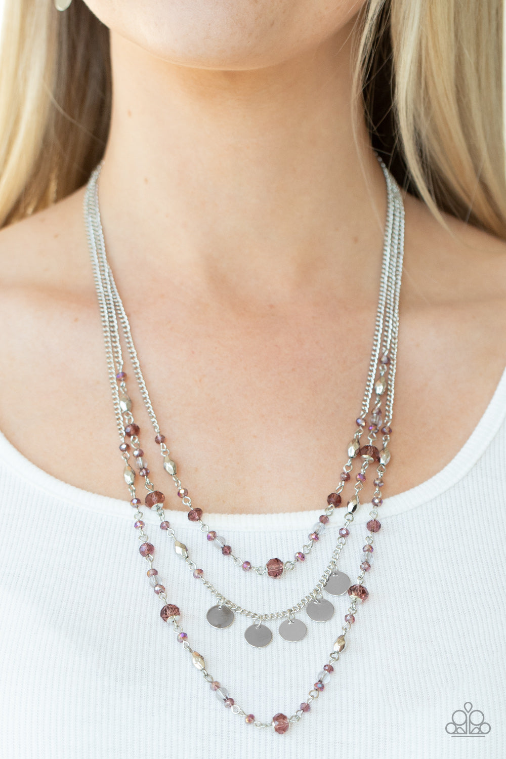 Step Out of My Aura - Purple Paparazzi Necklace (PZ-1215)