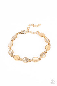 Stop and GLOW - Gold Paparazzi Bracelet