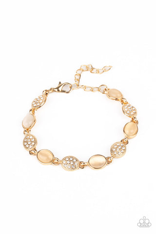 Stop and GLOW - Gold Paparazzi Bracelet