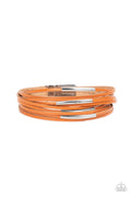 Suburban Outing - Orange Paparazzi Bracelet (W208)