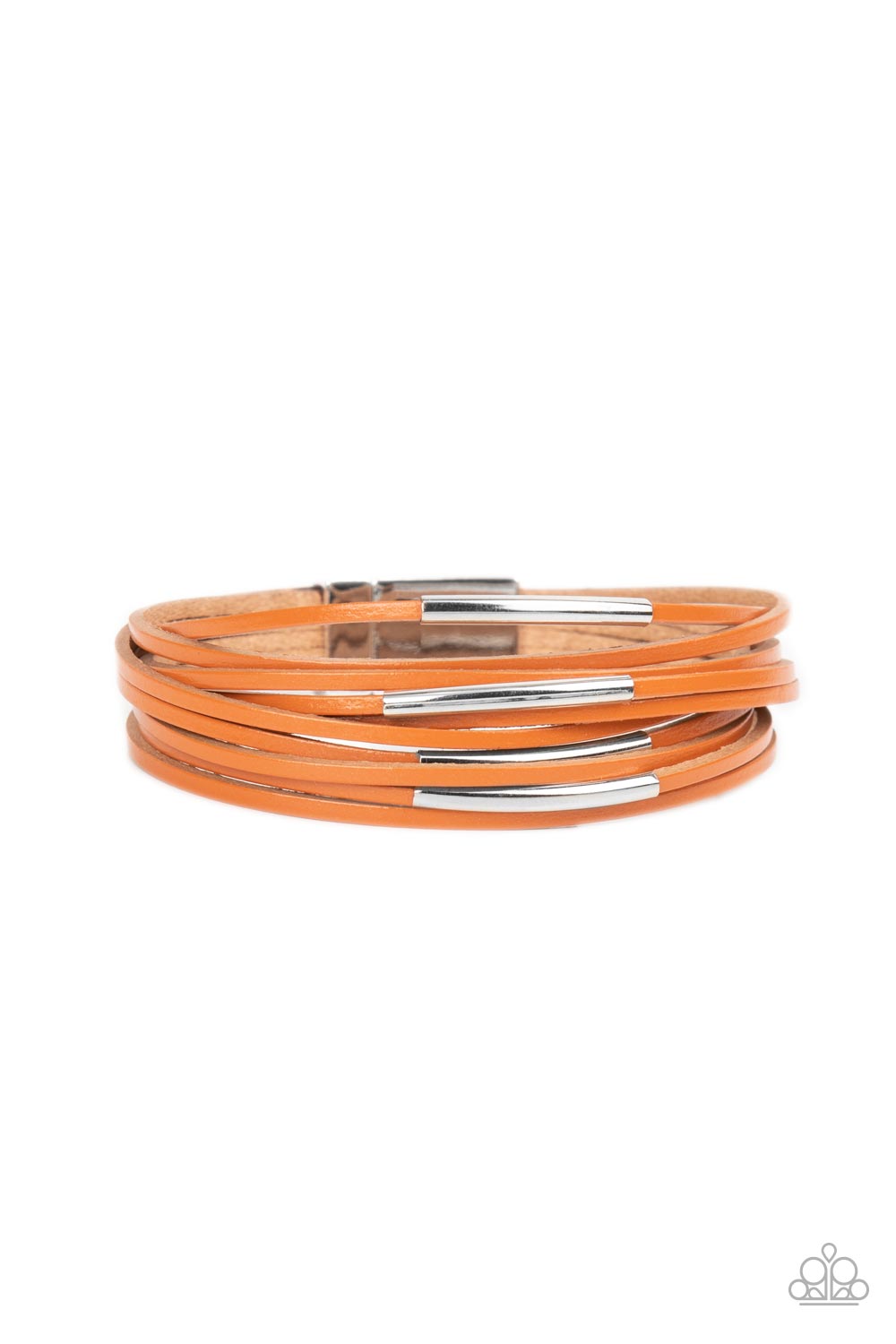 Suburban Outing - Orange Paparazzi Bracelet (W208)