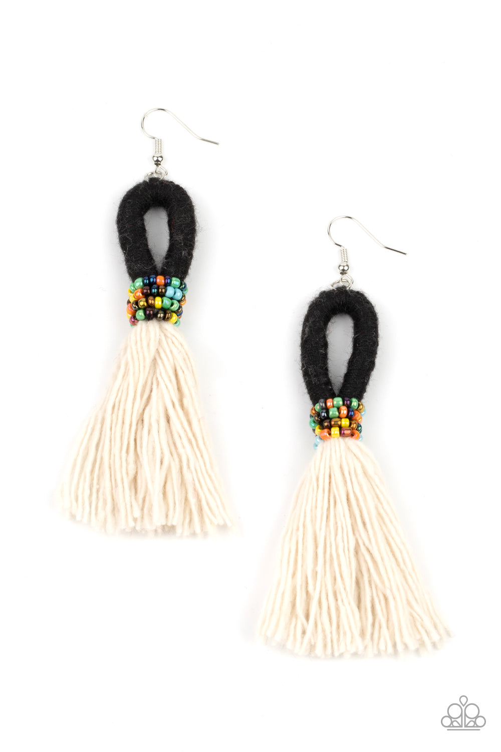 The Dustup - Black Paparazzi Earrings (PZ-761)