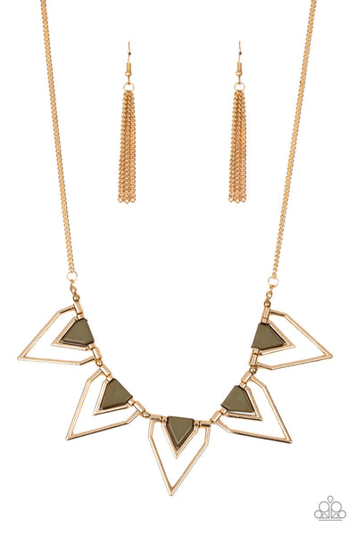 The Pack Leader - Green-Paparazzi Necklace