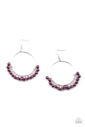 Things Are Looking UPSCALE - Purple Paparazzi Earrings (#2086)