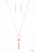 TIDE You Over - Rose Gold Paparazzi Necklace (PZ-324)