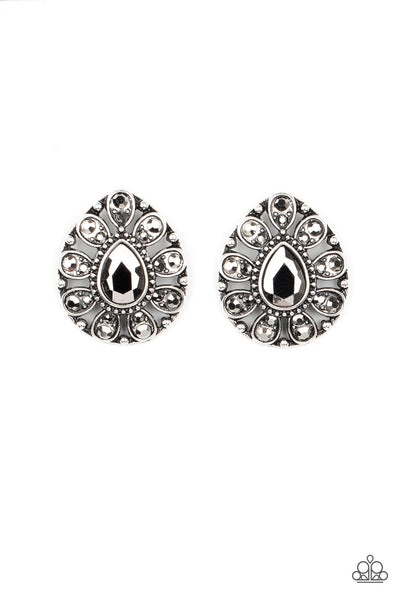 Treasure Retreat - Silver Paparazzi Post Earrings