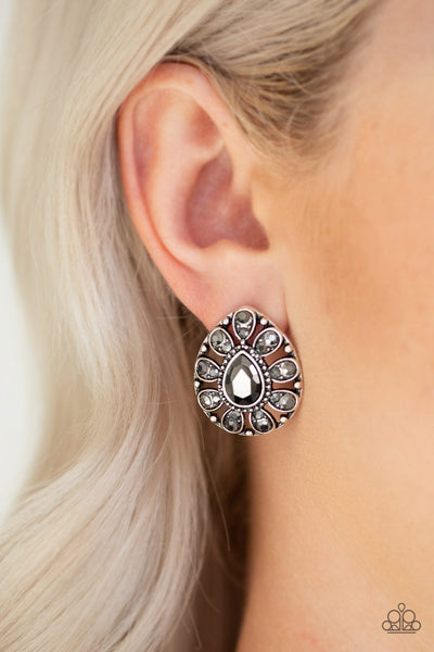 Treasure Retreat - Silver Paparazzi Post Earrings