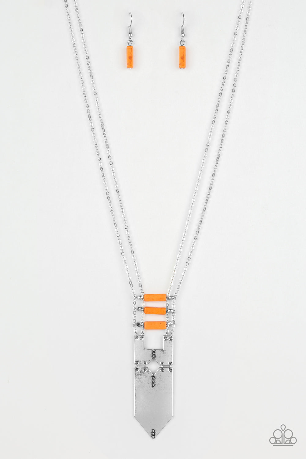 Paparazzi Necklace - Triassic Era - Orange (#637)