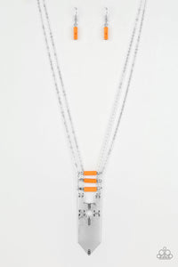 Paparazzi Necklace - Triassic Era - Orange (#637)