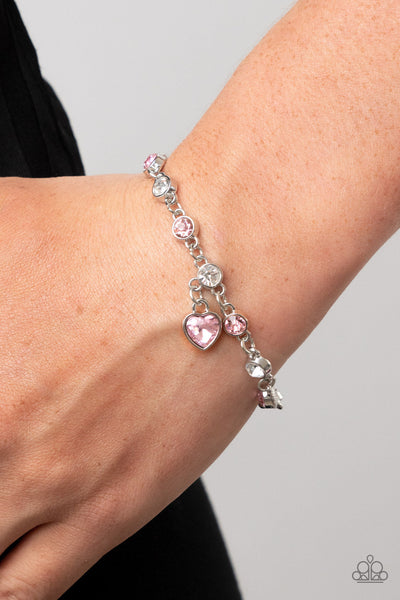 Truly Lovely - Pink Paparazzi Bracelet (#4559)