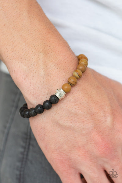 Tuned In - Brown Paparazzi Bracelet