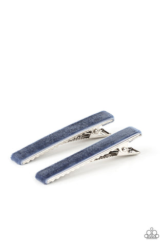 Vintage Throwback - Blue Paparazzi Hair Accessories (#4547)