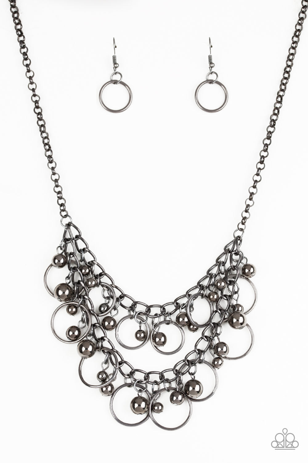 Warning Bells - Black Paparazzi Necklace
