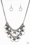 Warning Bells - Black Paparazzi Necklace