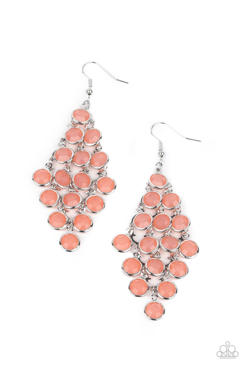 With All DEW Respect - Orange Paparazzi Earrings