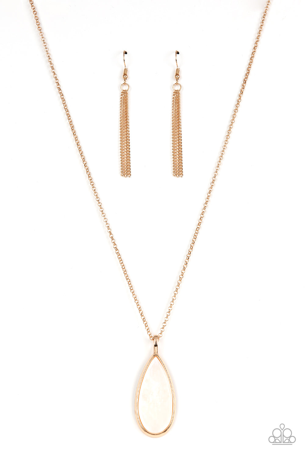 Yacht Ready - Gold Paparazzi Necklace (#4573)