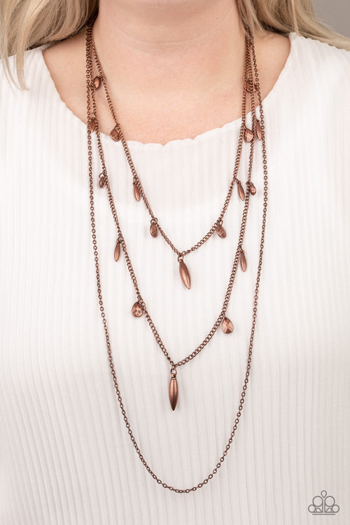 Bravo Bravado - Copper - Paparazzi Necklace