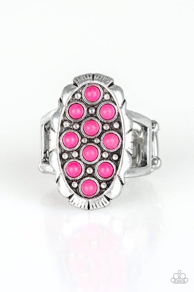 Cactus Garden - Pink Paparazzi Ring (R167)