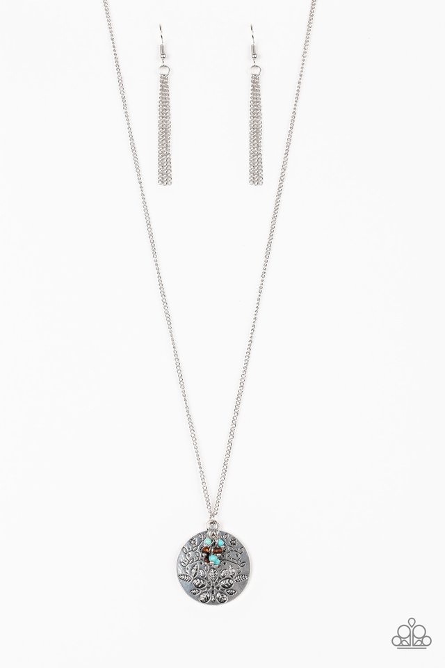 Desert Abundance - Blue Paparazzi Necklace