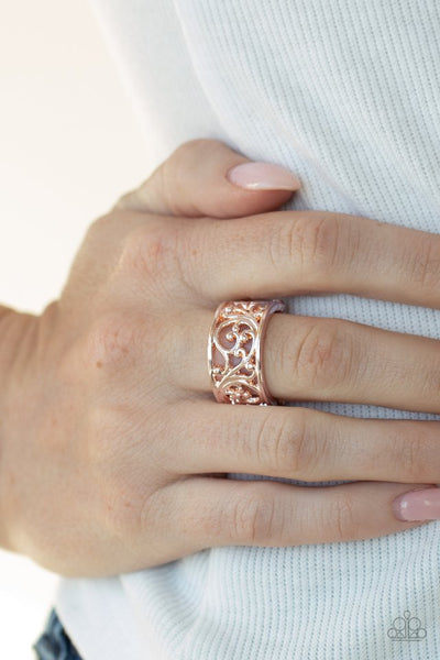 Di-VINE Design - Rose Gold Paparazzi Ring