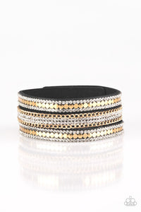 Fashion Fanatic - Gold Paparazzi Wrap Bracelet