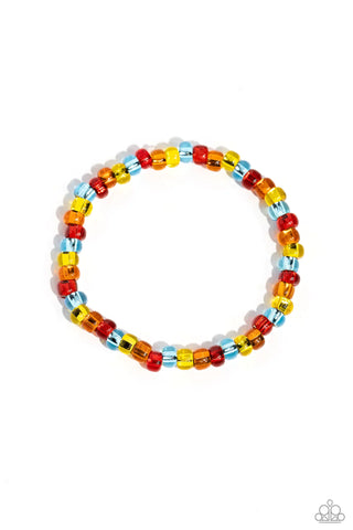 GLASS is in Session - Red - Paparazzi Bracelet (#4219)