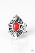HOMESTEAD For The Weekend - Red Paparazzi Ring (T114)