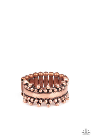 Heavy Metal Muse - Copper Paparazzi Ring