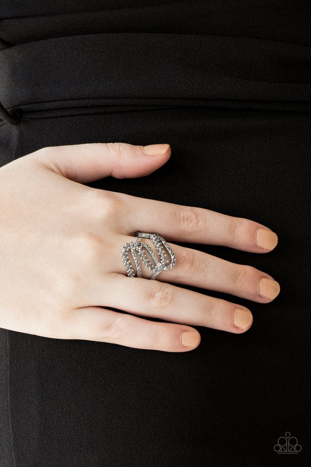 Make Waves - Silver Paparazzi Ring (P65)