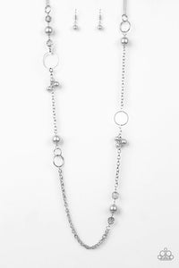 Pageant Princess - Silver Paparazzi Necklace