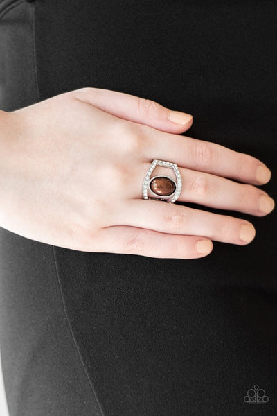 Radiating Riches - Brown Paparazzi Ring