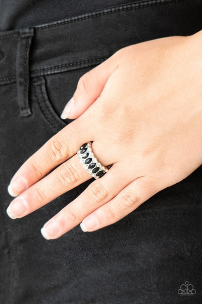 Radical Riches - Black Paparazzi Ring